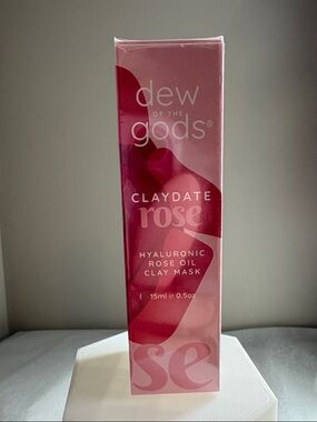 Dew of the Gods, Claydate Rose Hyaluronic Rose Oil Clay Mask 15mL brand new